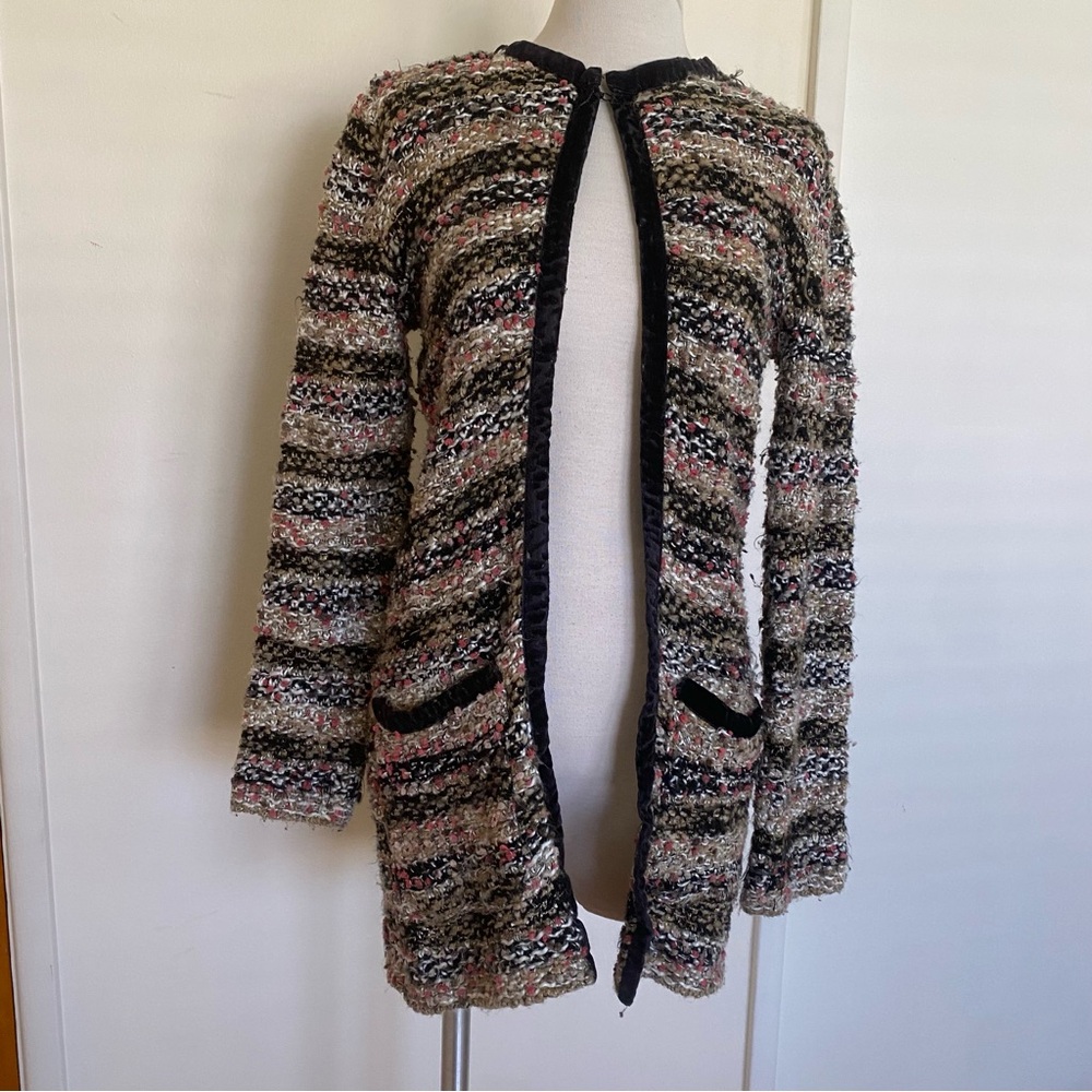 Mango Suit Open Cardigan Sweater
